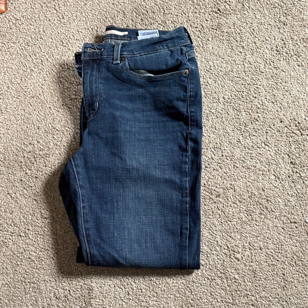 Levi's Women's Straight Leg Jeans - Dark Blue